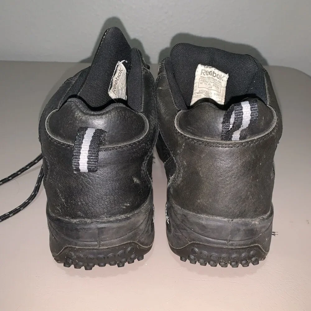Reebok Tiahawk Work Boots Black Waterproof Mens Size 10 Black